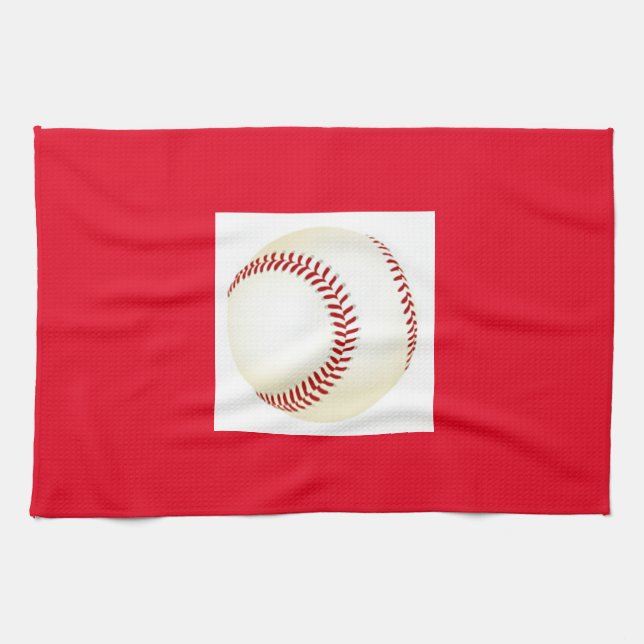 Baseball kitchen towel. tea towel (Horizontal)