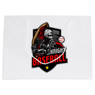 baseball knight large gift bag