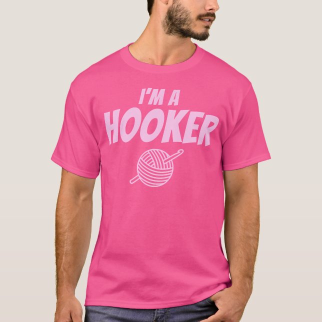 Baseball Knitter Funny Knitting T-Shirt (Front)