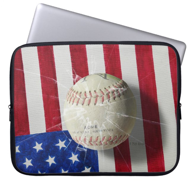 Baseball Laptop Sleeve (Front)