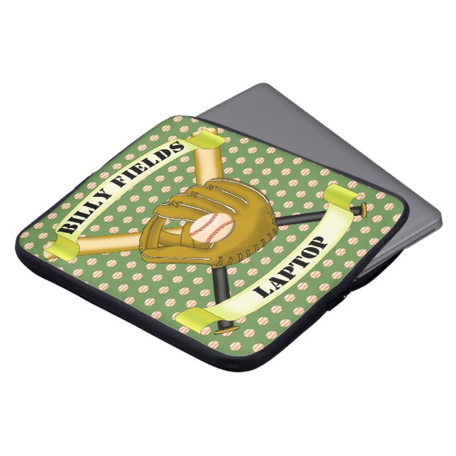 Baseball Laptop Sleeve (Front Top)