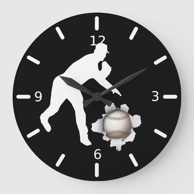 Baseball Large Clock (Front)