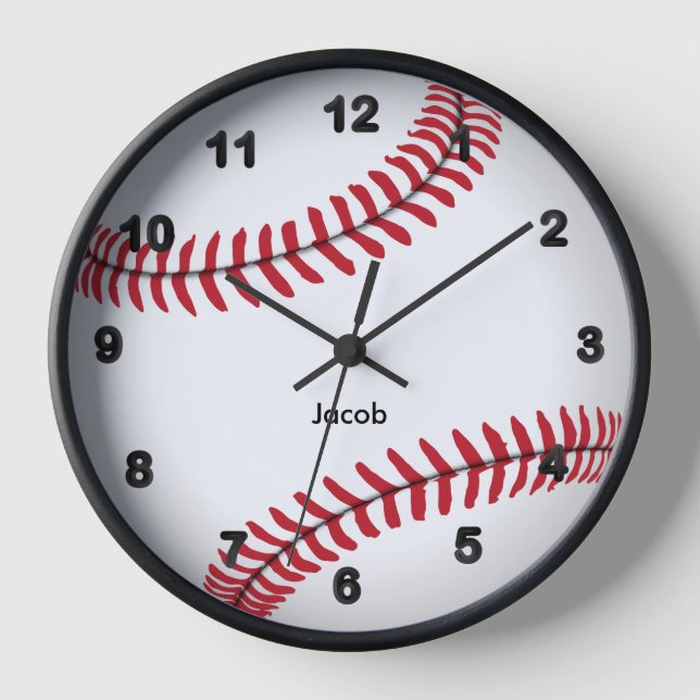 Baseball Large Clock (Front)