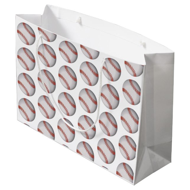 "Baseball"  Large Gift Bag (Back Angled)