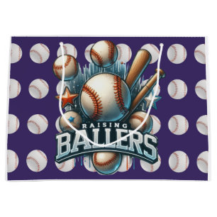 Baseball large gift bag