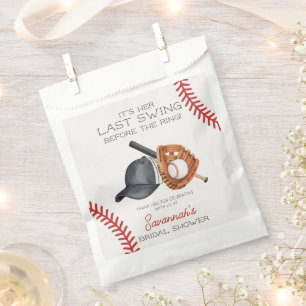 Baseball Last Swing Before The Ring Bridal Shower Favour Bags