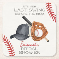 Baseball Last Swing Before The Ring Bridal Shower