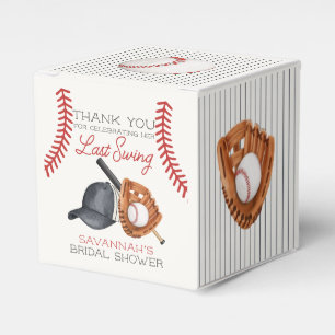 Baseball Last Swing Home Run Bridal Shower Favour Box