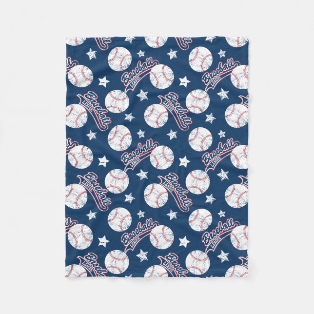 Baseball league fleece blanket (Front)