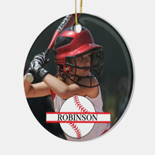 Baseball League Kids Sport Ceramic Tree Decoration
