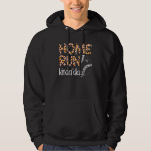 Baseball Leopard Cheetah Pattern Baseball Mom 3 Hoodie