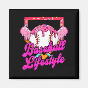 Baseball Life Lifestyle Home Plate Ice Cream Drip  Magnet