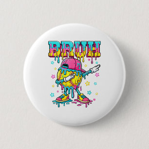 Baseball life style apparel youth drip baseball 6 cm round badge