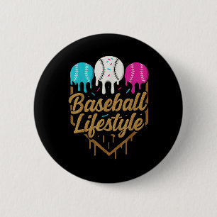 Baseball Lifestyle 101 Apparel Youth Baseball Drip 6 Cm Round Badge