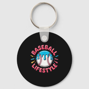 Baseball Lifestyle 101 Apparel Youth Drip Baseball Key Ring