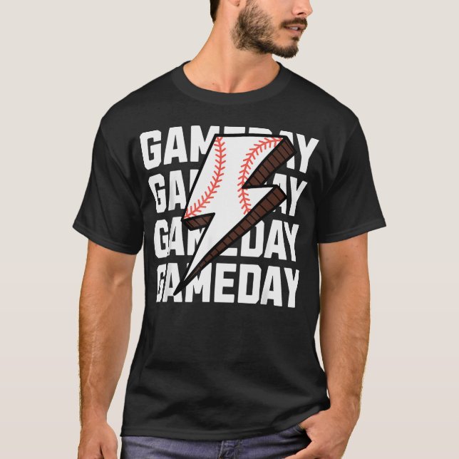 Baseball Lightning T-Shirt (Front)
