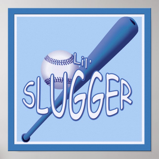 Baseball lil Slugger Kids Room Poster (Front)