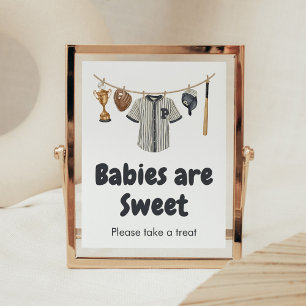 Baseball Little Slugger Babies are Sweet Poster