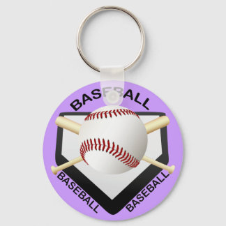 BASEBALL LOGO KEY RING