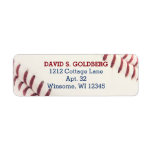 Baseball Look Personalised Label<br><div class="desc">These sporty Return Address Labels will look fabulous on any 'Save the Date',  Invitation or Thank You Note. In fact,  they'll look great on any correspondence!

Available as part of the Baseball Texture Collection.</div>