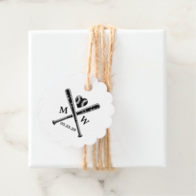 Baseball Love Favour Tags (In Situ)