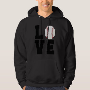 Baseball Love Mum Dad Coach Player Athlete Sport Hoodie