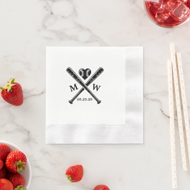 Baseball Love Napkin (Insitu)