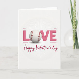 Baseball Love Pattern Card