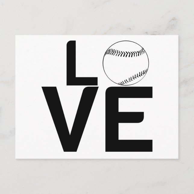 BASEBALL LOVE POSTCARD (Front)
