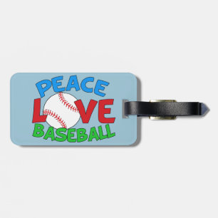 Baseball Love Sports Luggage Tag