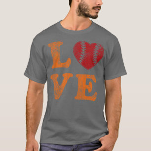 Baseball Love Vintage Retro Text Baseball Lover Gi T-Shirt