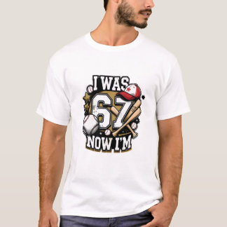 Baseball Lover I Was 67 Now I'm Fun Tee for Fans