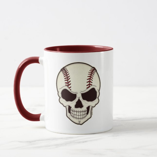 Baseball Lover Til Death Screwball Graphics Mug (Left)