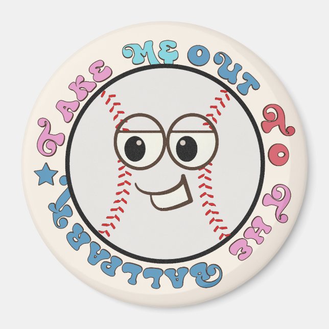 Baseball Lover's Gift Magnet (Front)