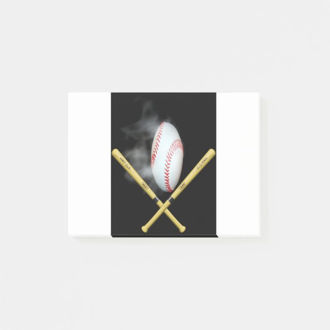 baseball lovers post-it notes (Front)