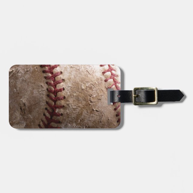 Baseball Luggage Tag (Front Horizontal)