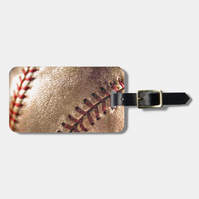 Baseball Luggage Tag (Front Horizontal)
