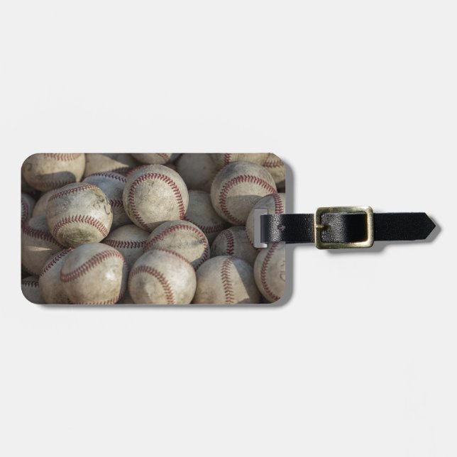 Baseball Luggage Tag (Front Horizontal)