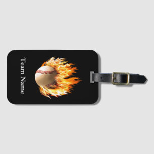 Baseball Luggage Tag : Baseball Bag Tag