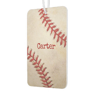 Baseball Macro With Name Car Air Freshener