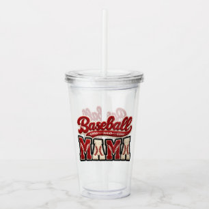 Baseball Mama Acrylic Tumbler