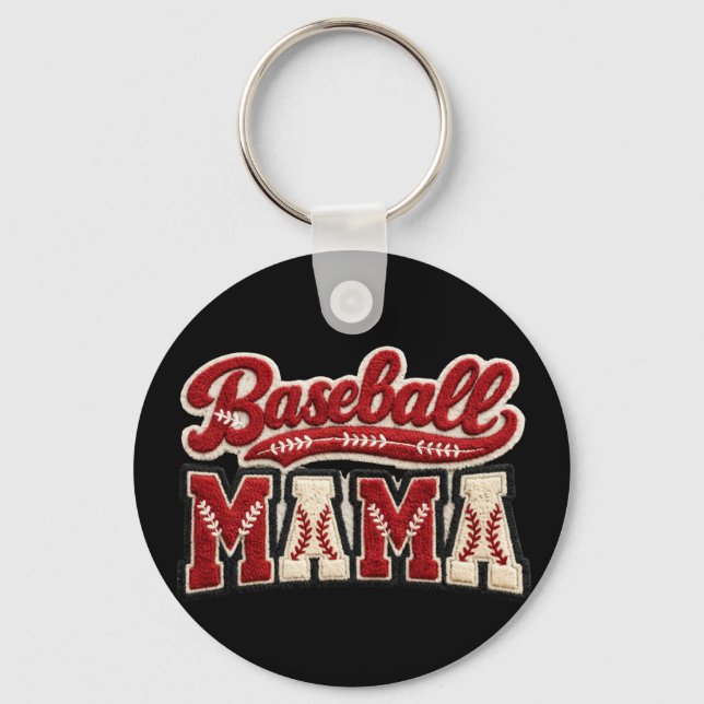Baseball Mama Key Ring (Front)