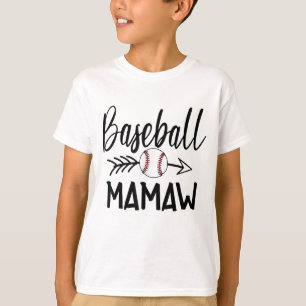 Baseball Mamaw Cute Arrow Father's Mother's Xmas D T-Shirt