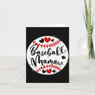 Baseball mamaw women love funny cute mothers day card