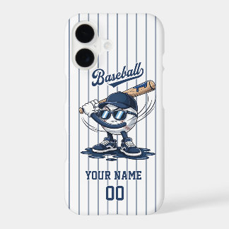 Baseball Mascot Phone Case- Custom Name & Number.