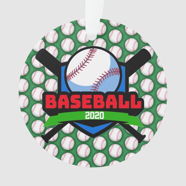 Baseball Medal Ornament (Front)