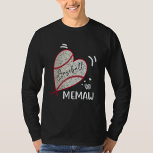 Baseball Memaw Family Matching Players Team Memaw T-Shirt