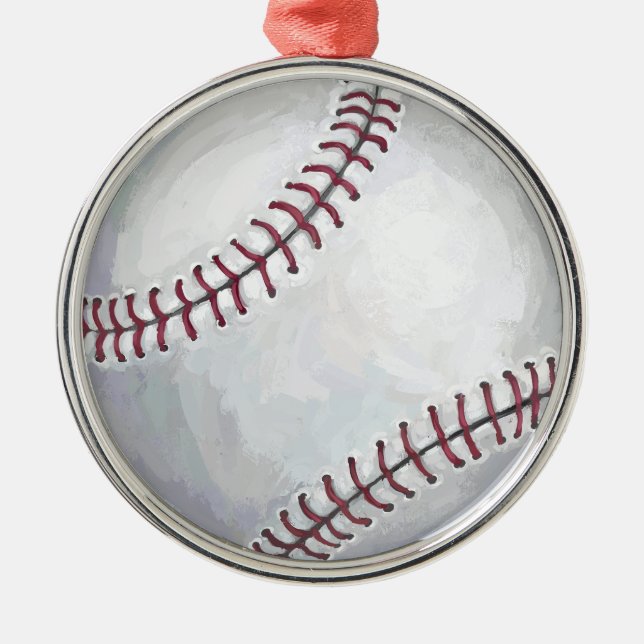 Baseball Metal Tree Decoration (Front)