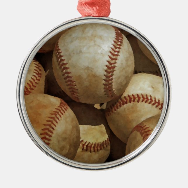 Baseball Metal Tree Decoration (Front)