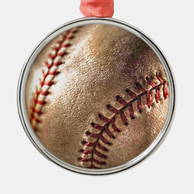 Baseball Metal Tree Decoration (Front)